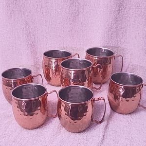 Moscow Mule Copper Finish Mugs Set/7